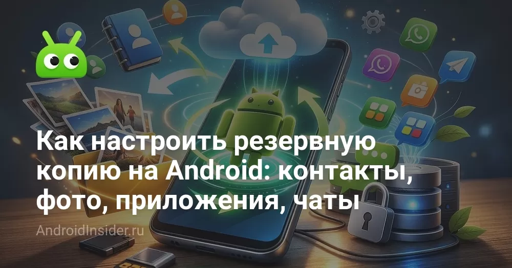 Как настроить резервную копию на Android: контакты, фото, приложения, чаты