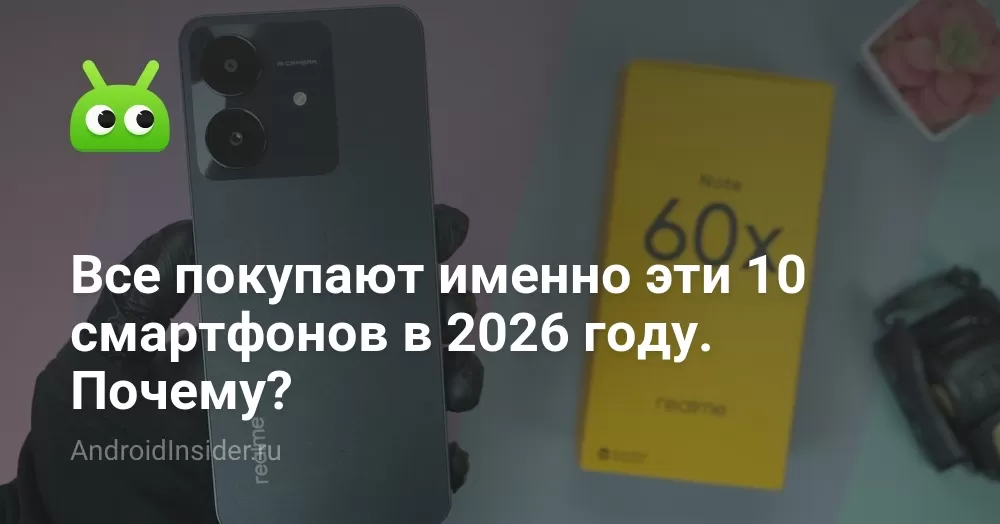 Все покупают именно эти 10 смартфонов в 2026 году. Почему?