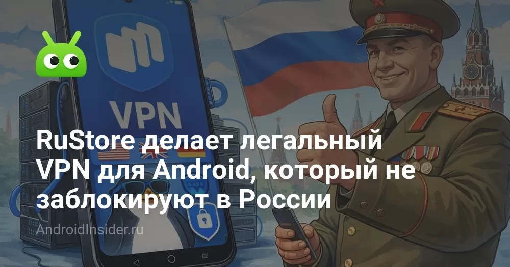 RuStore делает легальный VPN для Android, который не заблокируют в России