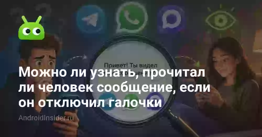 Можно ли узнать, прочитал ли человек сообщение, если он отключил галочки