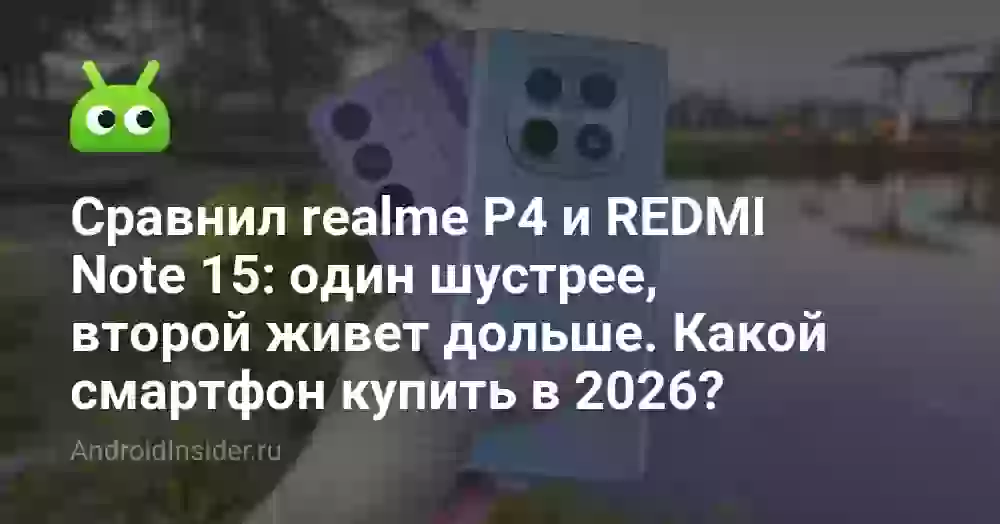 Сравнил realme P4 и REDMI Note 15: один шустрее, второй живет дольше. Какой смартфон купить в 2026?