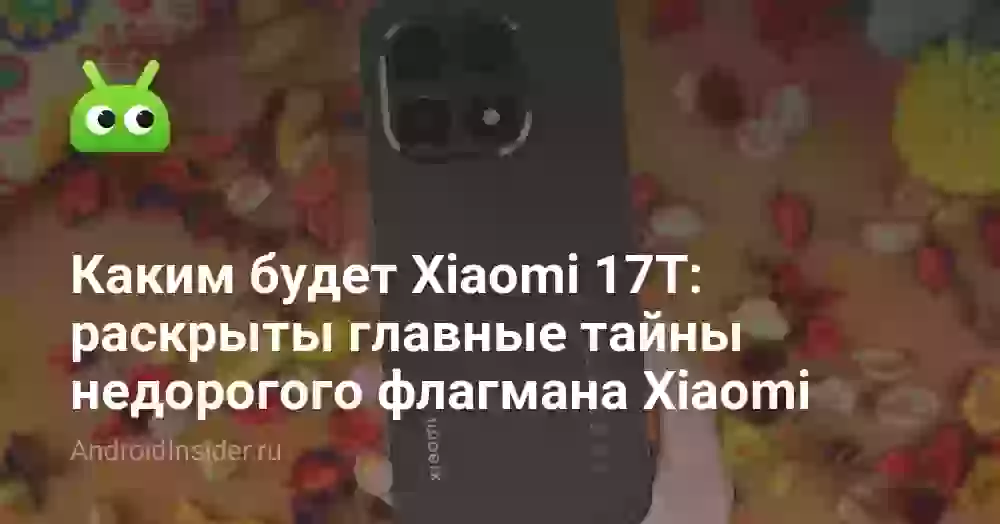 Каким будет Xiaomi 17T: раскрыты главные тайны недорогого флагмана Xiaomi
