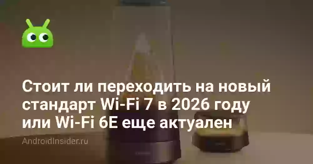 Стоит ли переходить на новый стандарт Wi-Fi 7 в 2026 году или Wi-Fi 6E еще актуален