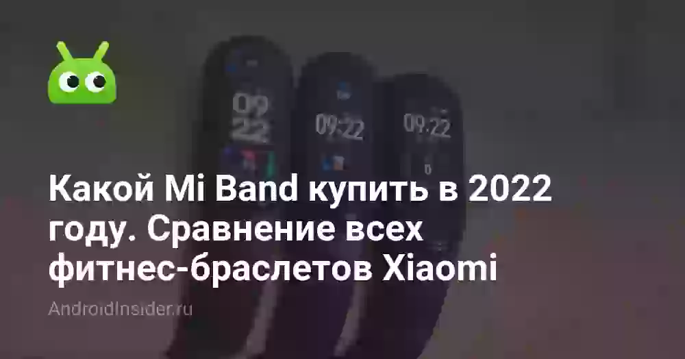 Какой Mi Band купить в 2026 году. Сравнение всех фитнес-браслетов Xiaomi